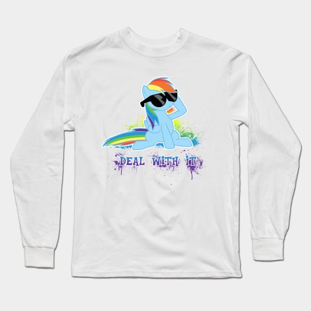 My Little Pony - Rainbow Dash - Deal With It Long Sleeve T-Shirt by Kaiserin